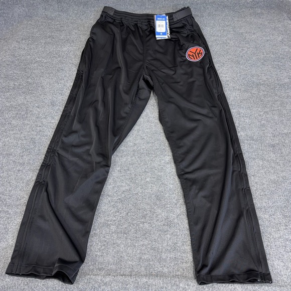 Zipway Other - New York Knicks Pants Men XL Black ZIPWAY Full Zip Sides Warmup Logo NEW